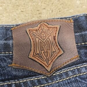 Monarch dark blue jeans Wide Leg 33×32